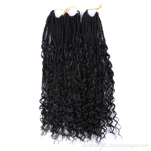 River Senegal Twists Braids Crochet Senegalese Hair Braids Curly Messy River Braids Wholesale